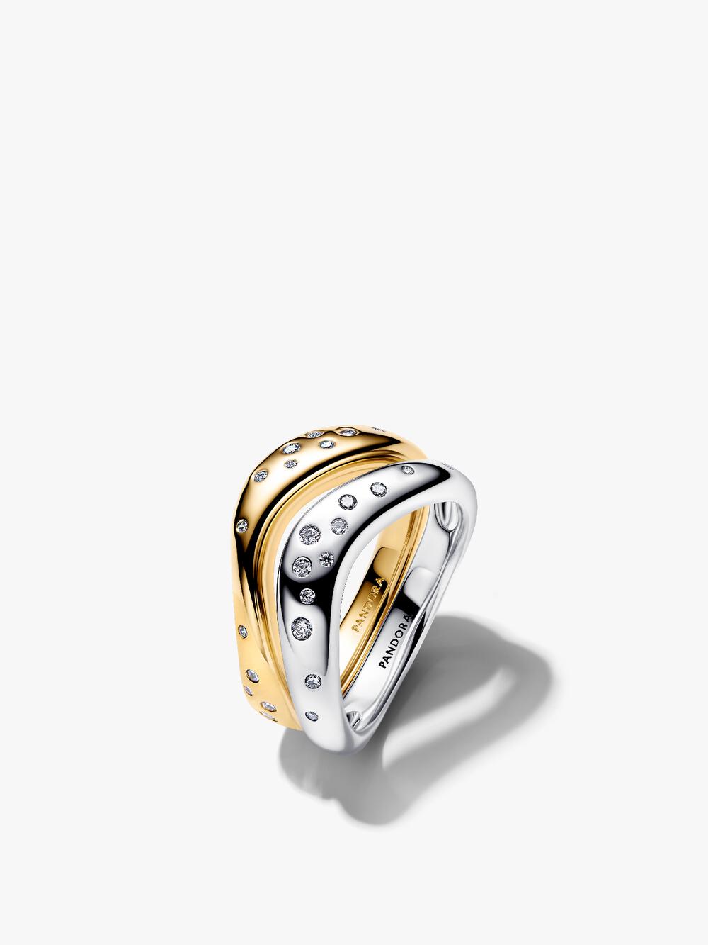 Two-tone Pavé Cuban Chain Bracelet